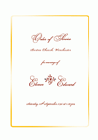 Order of service