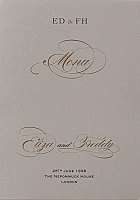 Menu/Order of Service
