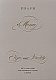 Menu/Order of Service