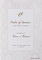 Menu/Order of Service