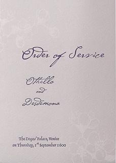 Order of service