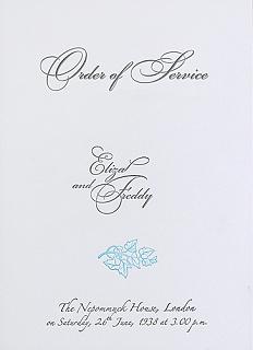 Order of service
