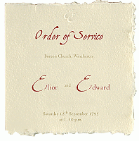 Order of service