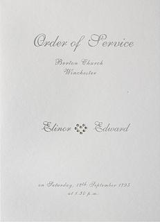 Order of service