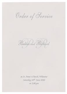 Order of service