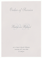 Order of service