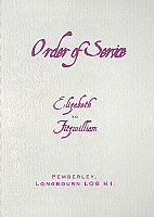 Order of service