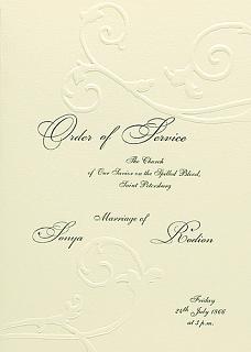 Order of service