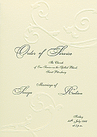 Order of service