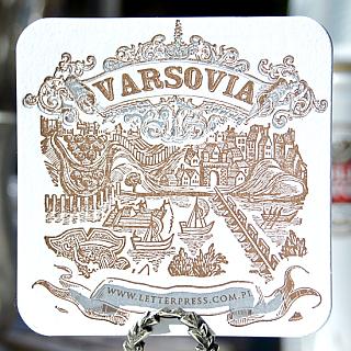 Pamiątkowe podkładki (wafle) pod piwo, wino techniką letterpress