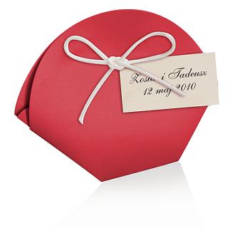 Torebeczka półokrągła z personalizowanym bilecikiem